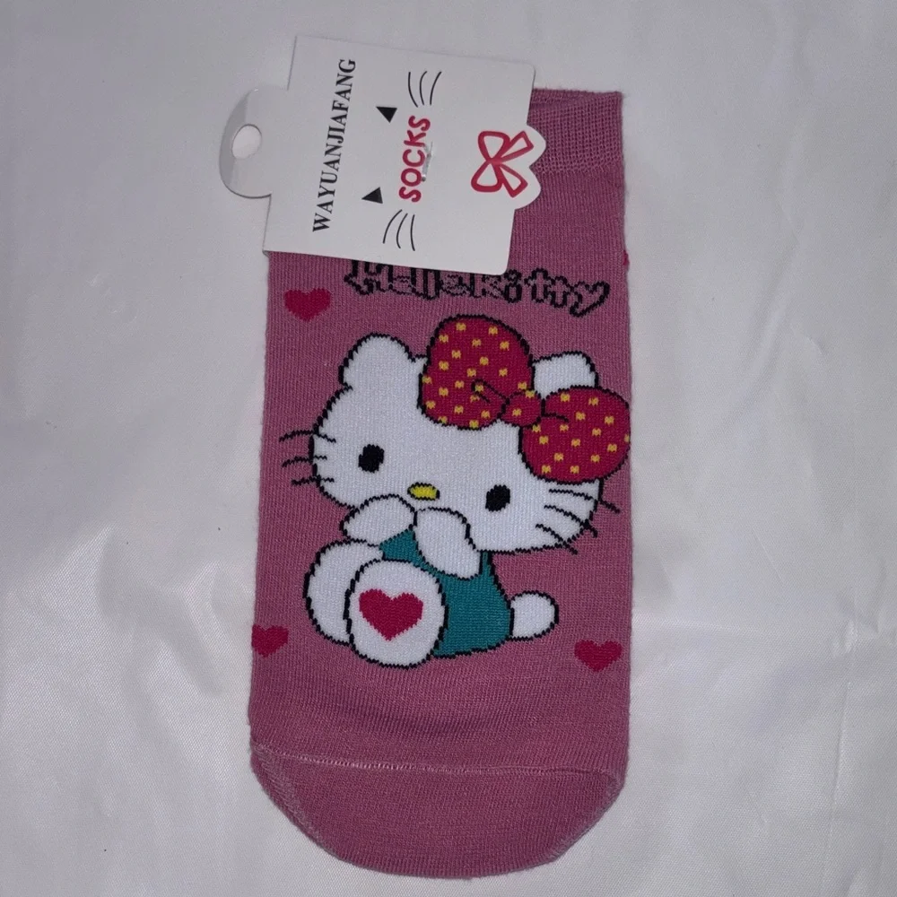 Hello Kitty Socks-Dark Pink